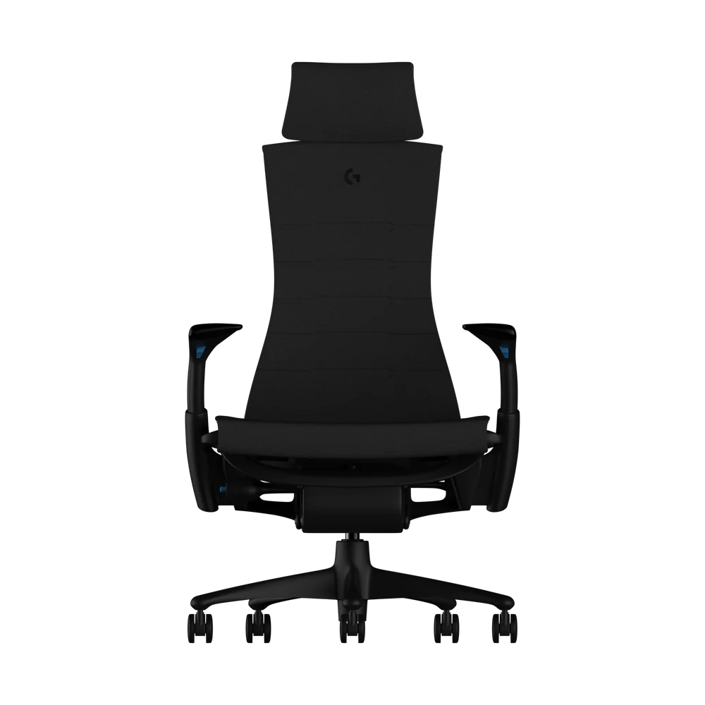 Reposacabezas Atlas para Herman Miller Embody (negro cian gaming)