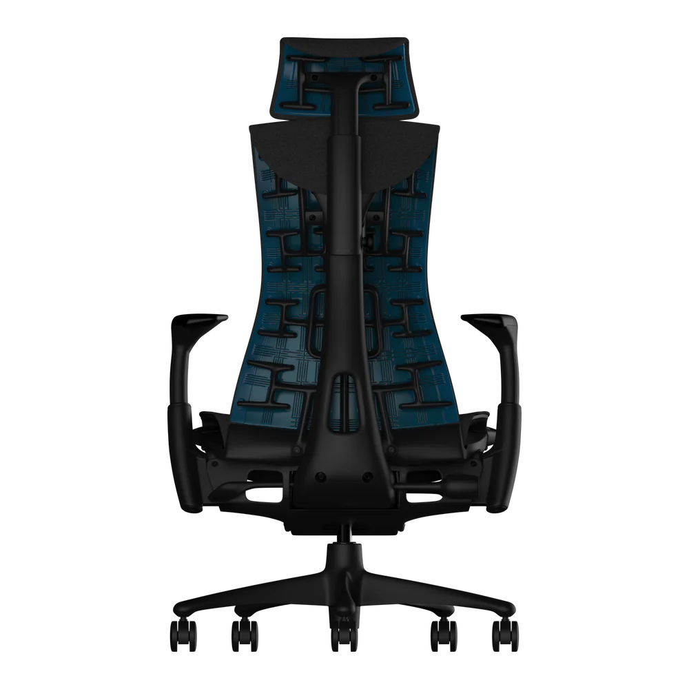 Reposacabezas Atlas para Herman Miller Embody (negro cian gaming)