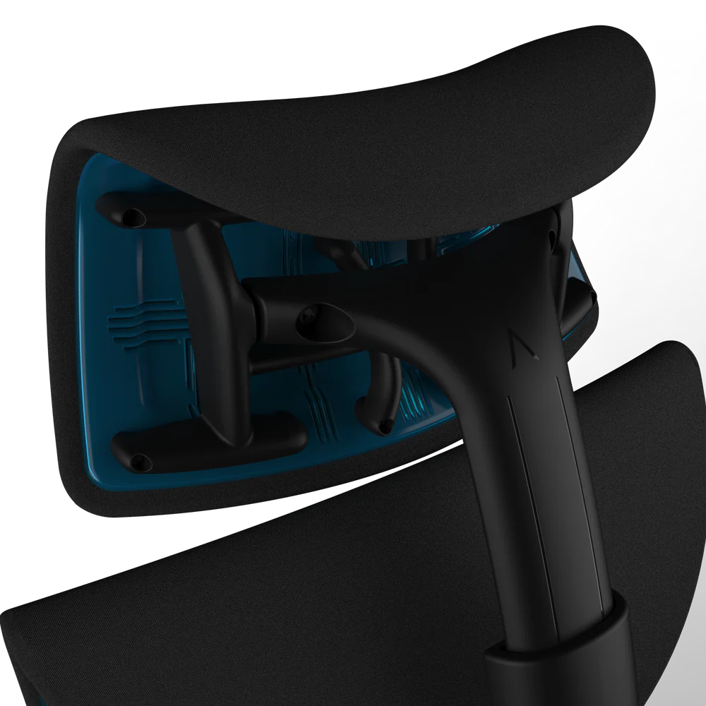 Reposacabezas Atlas para Herman Miller Embody (negro cian gaming)