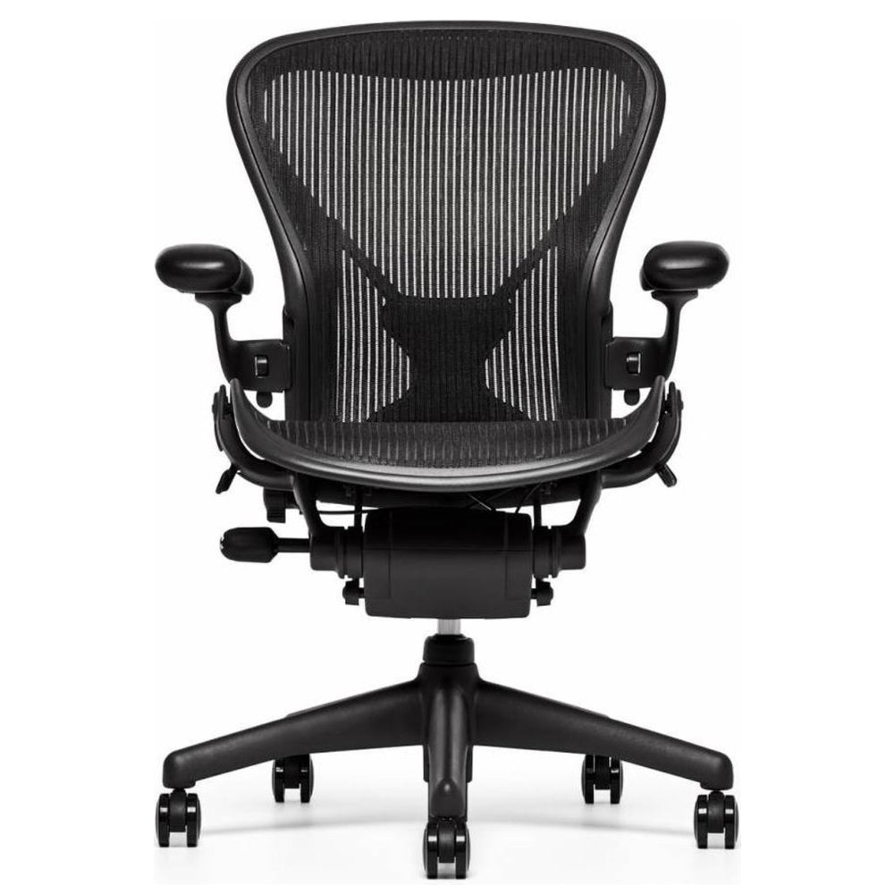 Silla Herman Miller Aeron Classic reacondicionada (grafito)