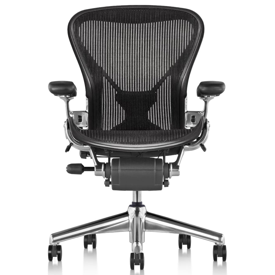 Silla Herman Miller Aeron Classic reacondicionada (pulida)