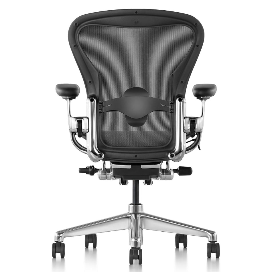 Silla Herman Miller Aeron Remastered de aluminio pulido reacondicionada